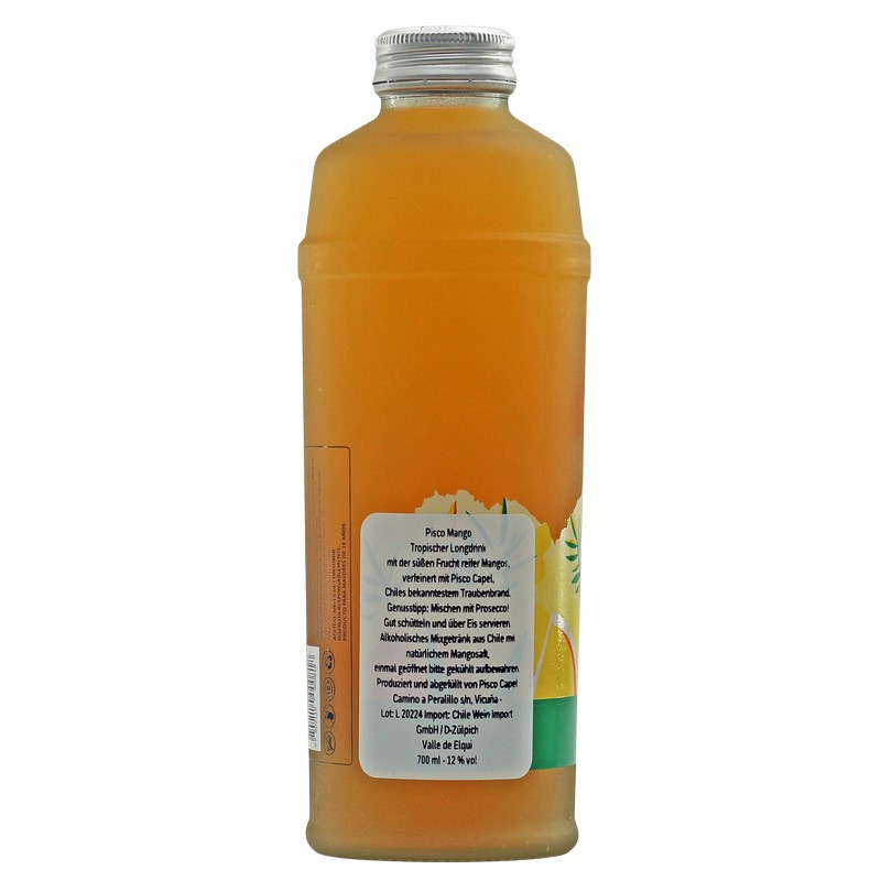 Pisco Capel Mango Sour 0,7 L 12% vol